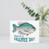 Crappie Day Briefkaart (Staand voorkant)
