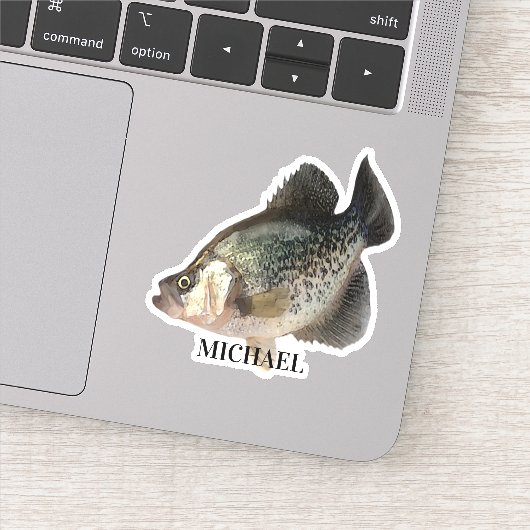 Crappie Fish Sticker (Detail)