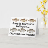 Crappie Get Well Card Kaart (Gele Bloem)
