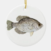 Crappie kerstversiering keramisch ornament (Voorkant)