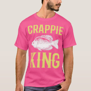 Crappie King Crappie Vist de visjacht T-shirt