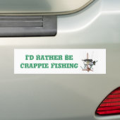 Crappie Mount Bumpersticker (Op auto)