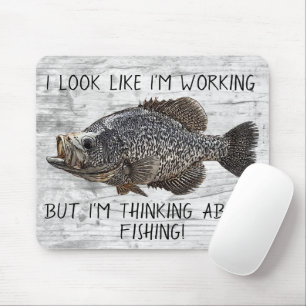 Crappie Panfish Vist Funny Angler Cool Muismat