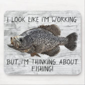 Crappie Panfish Vist Funny Angler Cool Muismat (Voorkant)