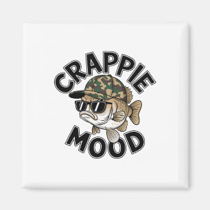 Crappie vissen Crappie stemming Funny cadeau Sarca Magneet