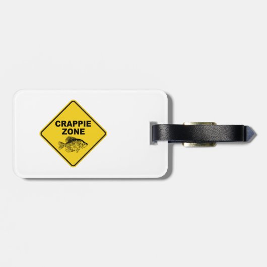 Crappie Zone Bagagelabel (Achterkant horizontaal)