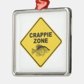 Crappie Zone Metalen Ornament (Links)