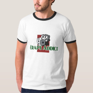 Craps Addict's ringer-t T-shirt
