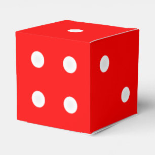 Craps Dice Box - Aangepaste kleurenachtergrond Bedankdoosjes