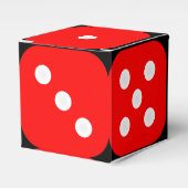 Craps Dice Box met  achtergrond Bedankdoosjes (Voorkant Zijde)