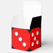 Craps Dice Box met  achtergrond Bedankdoosjes (Geopend)