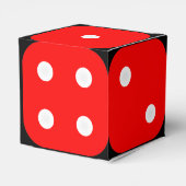 Craps Dice Box met  achtergrond Bedankdoosjes (Achterkant)