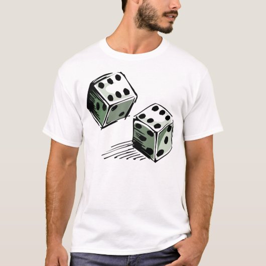 Craps Dice High Roller Gambling T-shirt (Voorkant)