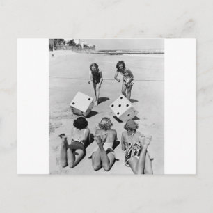 Craps in de zand, jaren '40 briefkaart