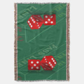 Craps-tabel met Las Vegas-ijs Deken (Voorkant Verticaal)