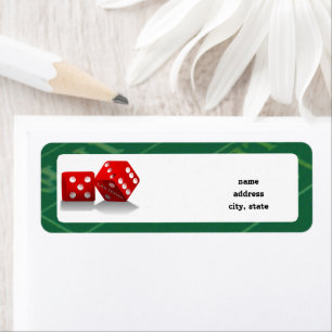 Craps-tabel met Las Vegas-ijs Etiket
