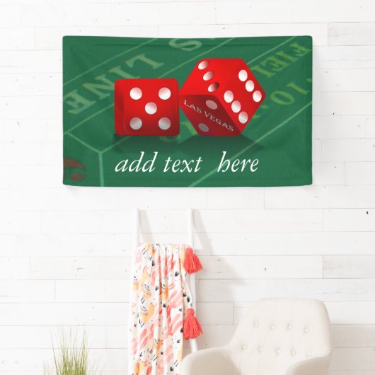 Craps-tabel met Las Vegas-ijs Spandoek (Insitu)