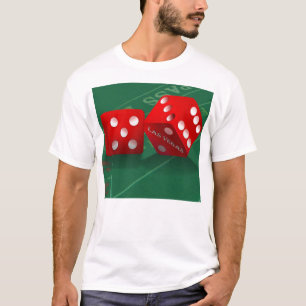 Craps-tabel met Las Vegas-ijs T-shirt