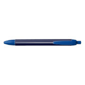 Craquelure Textured Donkerblauwe Pen met Naam Trim (Achterkant)