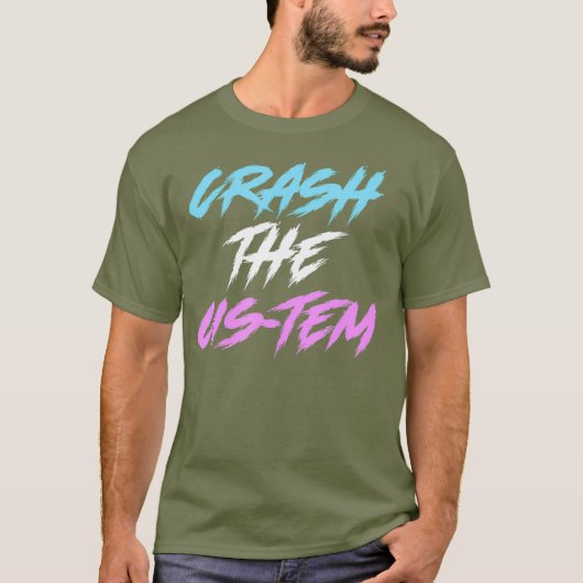 Crash de Cis-Tem Drag Queen T-shirt (Voorkant)