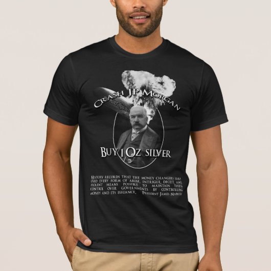 Crash JP Morgan met Madison Quote T-shirt (Voorkant)