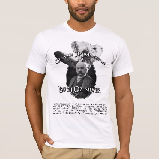 Crash JP Morgan met Madison Quote T-shirt (Voorkant)