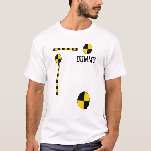 Crash Test Dummy Costume for Halloween T-shirt (Voorkant)