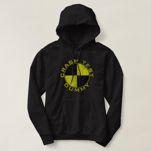 CRASH TEST DUMMY COSTUME PRETEND I'M A CRASH TEST HOODIE (Design voorkant)