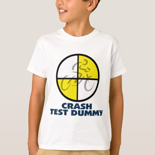 CRASH TEST DUMMY - fiets T-shirt (Voorkant)