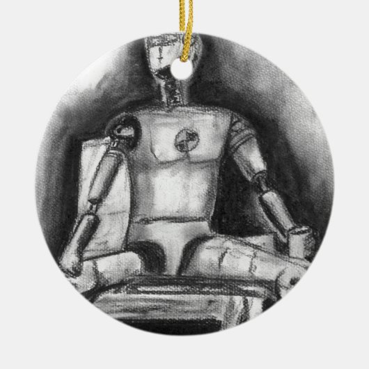 Crash Test Dummy Keramisch Ornament (Voorkant)