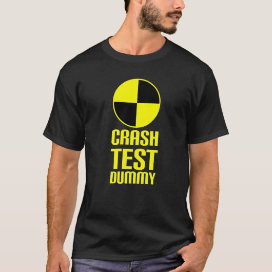 Crash Test Dummy Last Minute Costume Halloween T-shirt (Voorkant)