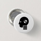Crash Test Dummy Pictogram Button (Voorkant /achterkant)