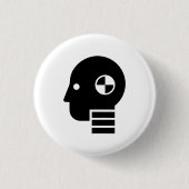 Crash Test Dummy Pictogram Button (Voorkant)