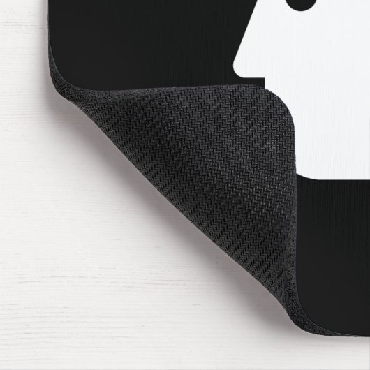 Crash Test Dummy Pictogram Mousepad Muismat (Hoek)