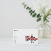 Crash Test Dummy Visitekaartje (Staand voorkant)