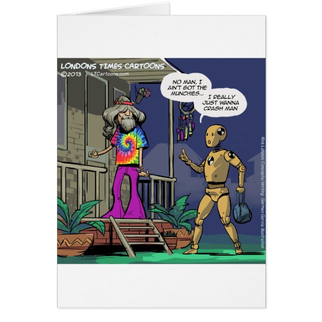 Crash Test Hippie Grappig (Voorkant)
