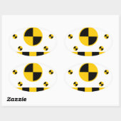 Crash Test Markers Ovale Sticker (Vel)