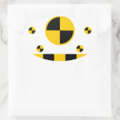 Crash Test Markers Ovale Sticker (Tas)