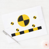Crash Test Markers Rechthoekige Sticker (Envelop)