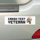 Crash Test Veteran Bumpersticker (Op auto)