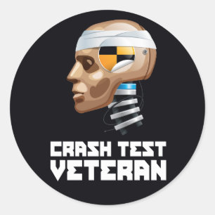 Crash Test Veteran Ronde Sticker