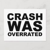 CRASH WAS OVERRAAKT T-shirt, pet, mousepad, mok Briefkaart (Voorkant)