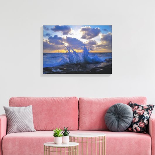crashen! canvas afdruk (Insitu (Woonkamer))