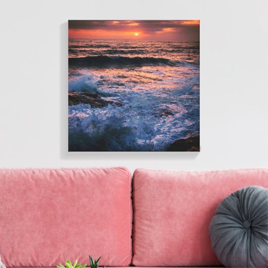 crashen! canvas afdruk (Insitu (Woonkamer))