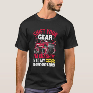 Crashen Tegen Basisschool Motor Trucks School Mons T-shirt