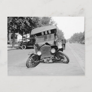 Crashende Oldtimer, 1922 Briefkaart