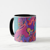 Crashers de lune, Mug d'art Abstrait (Devant gauche)
