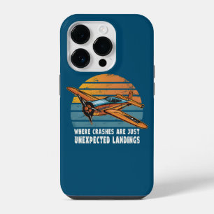 Crashes zijn onverwachte landingen grappig RC vlie iPhone 14 Plus Hoesje