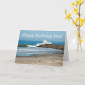 Crashing Surf Carte d'anniversaire papa (Fleur jaune)