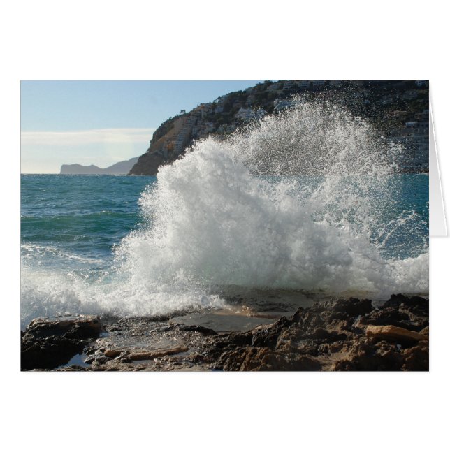 Crashing Surf op Rocks, Mallorca, Spanje (Voorkant Horizontaal)